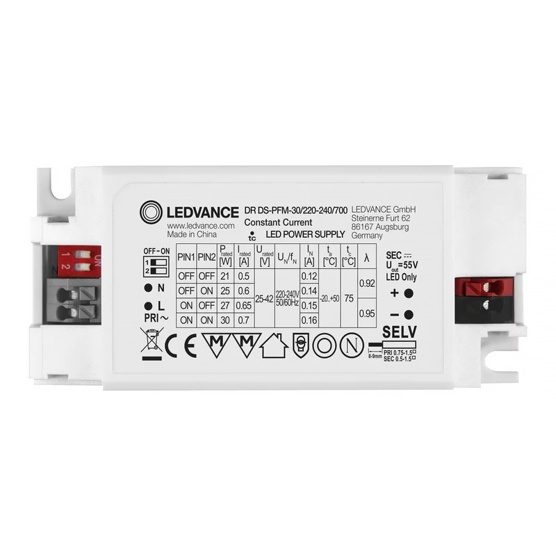 Zdroj ku LED panelom LEDVANCE DR DS-PFM -30/220-240/700 30W 25-42V (WM7)