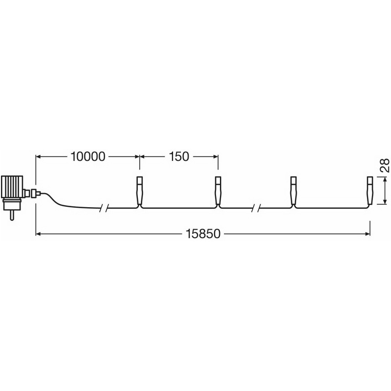 Vianočná súprava LED OSRAM LK40 CW studená biela