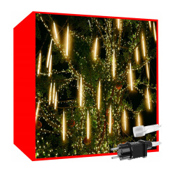 Vianočná súprava LED CENCÚĽ VC288/WW 288LED 3,5x0,5m 8 cencúľov teplá biela IP44