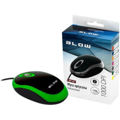Myš optická drôtová BLOW MP-20 zelená