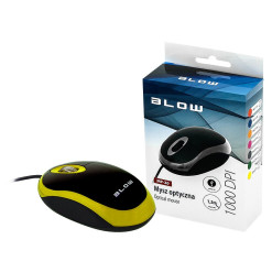 Myš optická drôtová BLOW MP-20 žltá