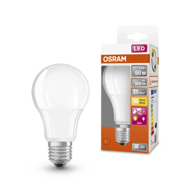 Žiarovka OSRAM LED SCLA60DS E27 8,8W/827 DAYLIGHT SENSOR so senzorom denného svetla