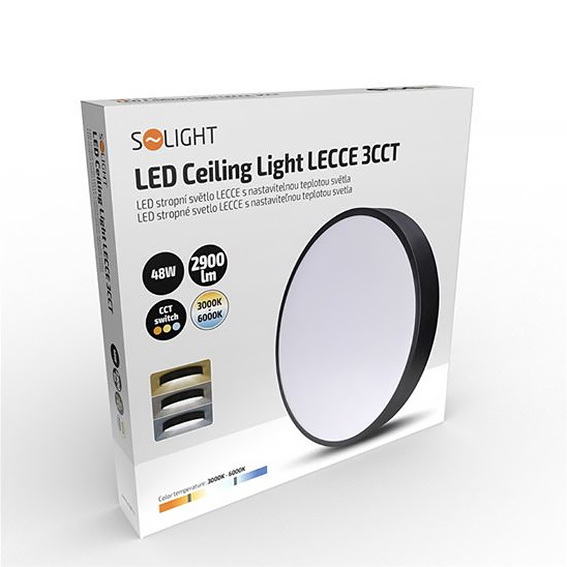 Stropnica LED IP20 48W 3-6000K SOLIGHT WO804-B 40cm LECCE CCT
