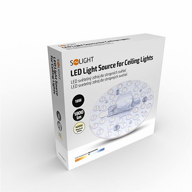 Náhradný LED modul do svietidla SOLIGHT WZ6103 18W 4000K 155mm 1800lm