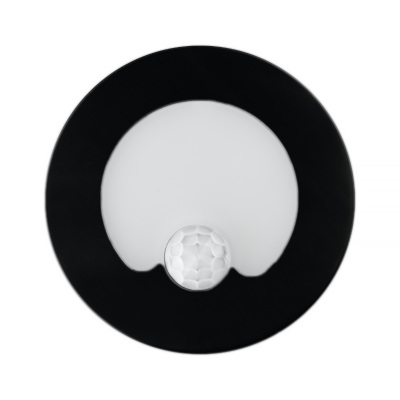 Svietidlo pozičné LED DPM YCB178B-PIR 1,2W/4000K čierne 230V okrúhle