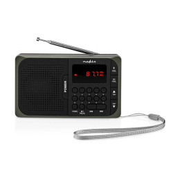 Rádio prenosné NEDIS RDFM2100GY