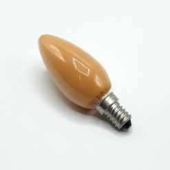 Žárovka E14 25W svíčka FLAME oranžová