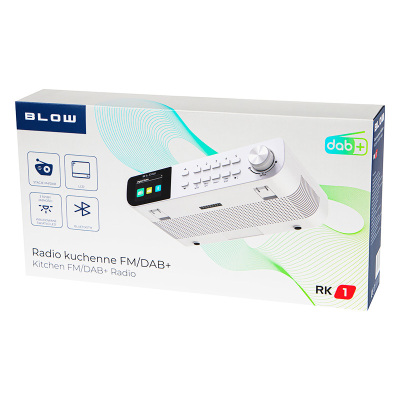 Rádio kuchynské BLOW RK1 biele DAB+
