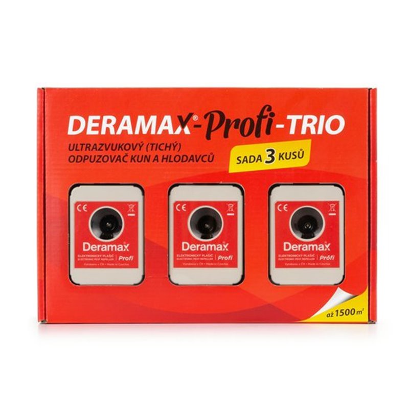 Odpudzovač kún a hlodavcov Deramax-Profi-Trio