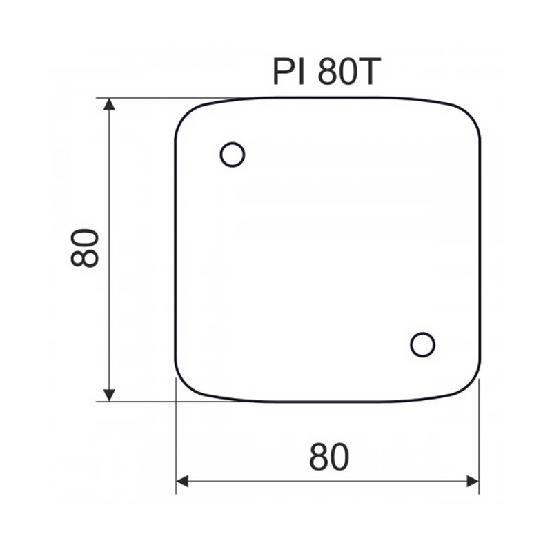Podložka izolačná KOPOS PI80T (80x80x5mm) nehorľavá