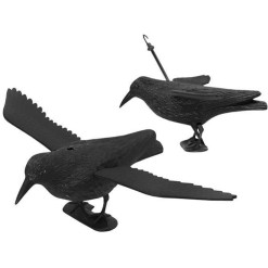 Odpudzovač vtákov maketa VRANA s krídlami 38x61cm