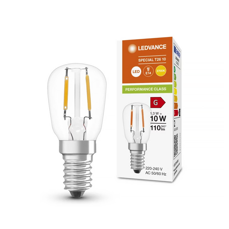Žiarovka LEDVANCE LED E14 1,3W/827 do chladničky FILAMENT 110lm T2610 PMC