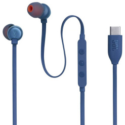 Minislúchadlá do uši špuntové JBL TUNE 310C USB-C BLUE