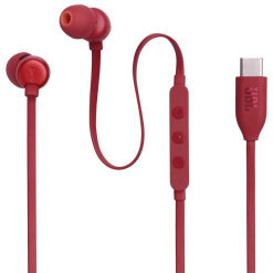 Minislúchadlá do uši špuntové JBL TUNE 310C USB-C RED