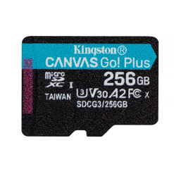 Karta Micro SD+adaptér 256GB class10 KINGSTON CANVAS GO! 170MB/s