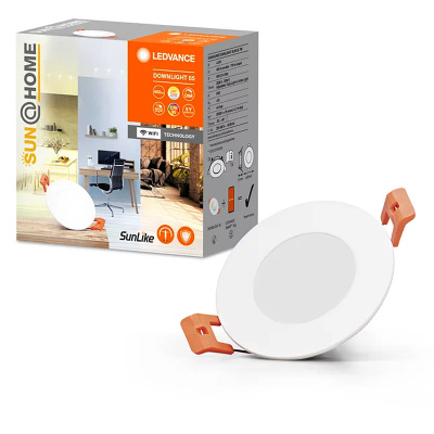 Svietidlo LEDVANCE LED DOWNLIGHT SLIM 85 4,5W/22-5000K SUN@home okrúhle do podhľadov