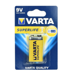 Baterie VARTA 9V 6F22 2022 SUPERLIFE blistr