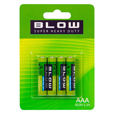 Batéria BLOW R03 AAA zinko-chlorid 4blister