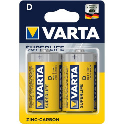 Baterie VARTA R20 2022/2 SUPERLIFE blistr