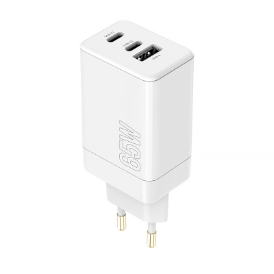 Adaptér 3xUSB 230V/5V-20V 2xUSBC+USBA MAXLIFE MXTC-08-65ACC 65W PD+QC