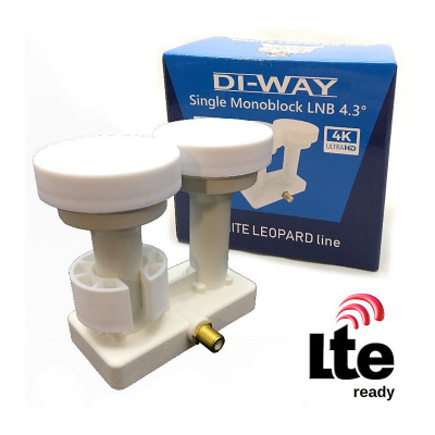 Konvertor LNB MONOBLOK SINGLE DI-WAY 4,3°