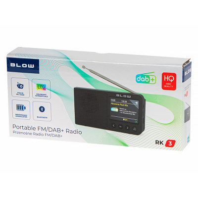 Rádio prenosné BLOW RK3 s BLUETOOTH a DAB+