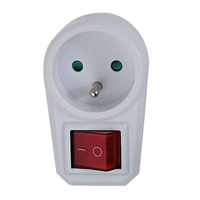 Zásuvka priebežná s vypínačom ESPERANZA ELK301W (P96)