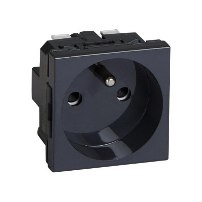 Jednozásuvka LEGRAND MOSAIC SP77140BK černá