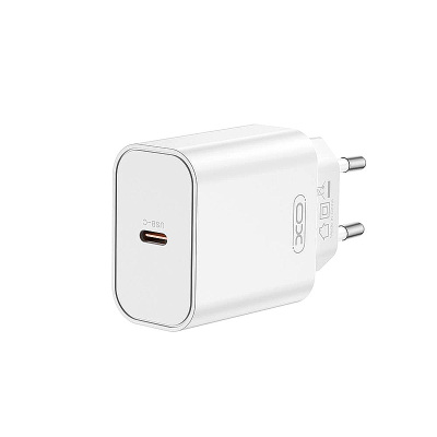 Adaptér 1xUSBC 230V/5V 3A USBC biely XO CE32 20W