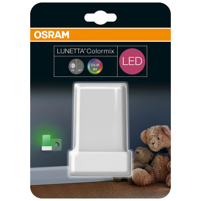 Svietidlo nočné LED LUNETTA SHINE RGB WT súmrakový