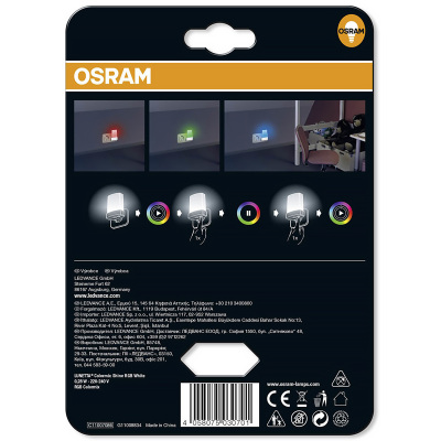 Svietidlo nočné LED LUNETTA SHINE RGB WT súmrakový