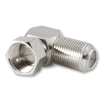 Konektor F vidlica-F zásuvka uhlová FF15