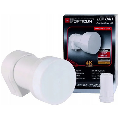 Konvertor LNB SINGLE OPTICUM LSP-04H 0,1dB