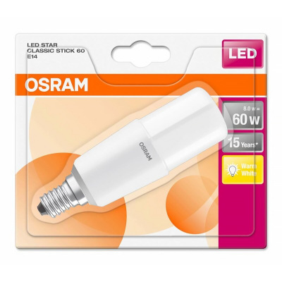Žiarovka OSRAM LEDSSTICK60 E14 8W/827 blister