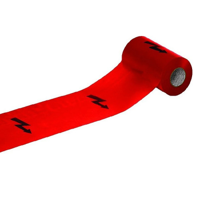 Fólie výstražná 300mmx100mx0,05 červená BLESK