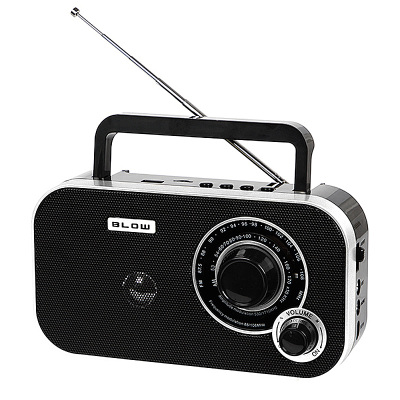 Rádio přenosné BLOW RA12 černo-stříbrné multimediální