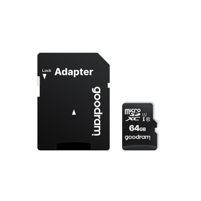 Karta Micro SD+adaptér 64GB class10 GOODRAM M1AA