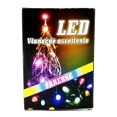 Vianočná súprava 100ks/8 farebné LED