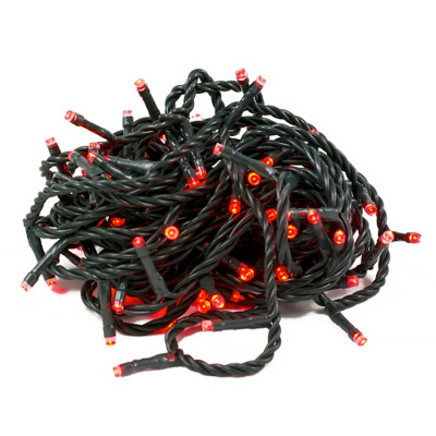 Vianočná súprava 100ks/8 progr LED červená
