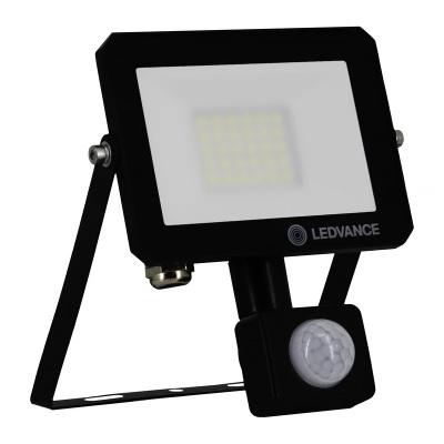 Reflektor LED 20W+PIR 6500K BK LEDVANCE FL EFFECT 20W/6500K SENSOR BK 1800lm IP65