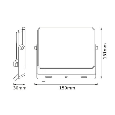 Reflektor LED 30W/4000K BK OSRAM FL LUX 30W/4000K BK 2700lm IP65