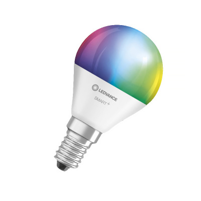 Žiarovka LEDVANCE LED SMART WIFI CLP40 E14 4,9W/2700-6500 + RGBW CCT ilumka