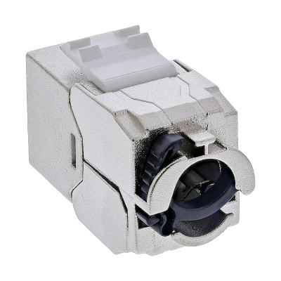 Káblová dátová zásuvka 1xRJ45 STP Cat.6A 10Gbit/s kovová SOLEX RJ10 Keystone