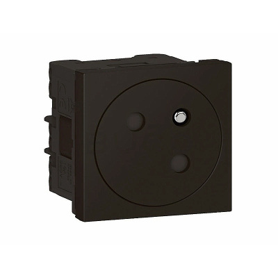 Jednozásuvka LEGRAND MOSAIC LINK 079145L 2P+T černá