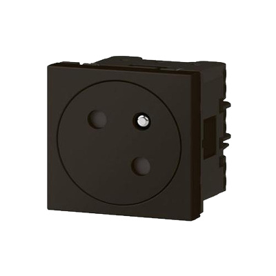 Jednozásuvka LEGRAND MOSAIC LINK 079145L 2P+T černá