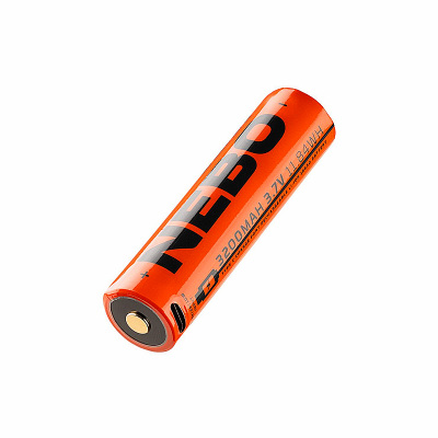 Batéria 3,7V 3200mAh 18650 NEBO NEB-BAT-0008-G s USBC