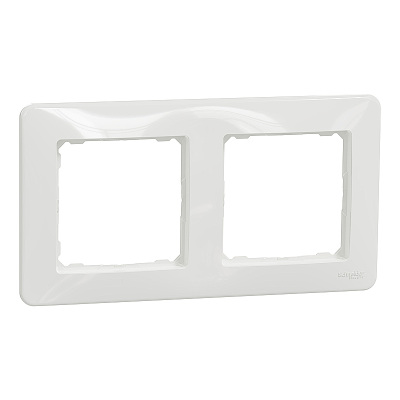 Dvojrámček SCHNEIDER SEDNA SDD311802 biely