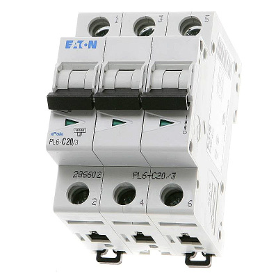 Jistič EATON PL6-C20/3 286602 6kA