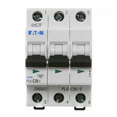 Jistič EATON PL6-C20/3 286602 6kA