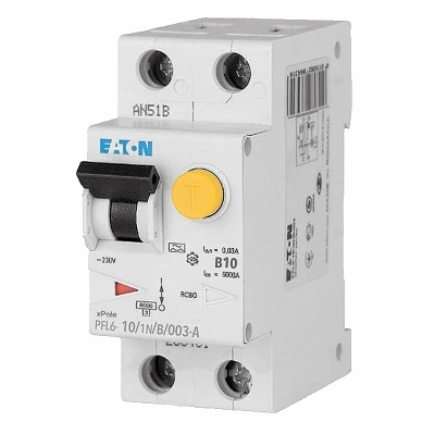 Prúdový chránič EATON PFL6-10/1N/B/003-A 112873 s ističom